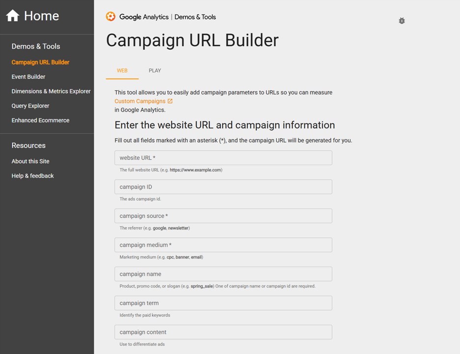 Campaign url builder in google analytics used for tracking marketing efforts, a key tool in how you measure results in home services marketing using utm parameters